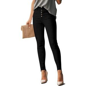 Women’s Ripped Skinny Jeans High Waist Stretch Denim Butt Lifting Light Blue